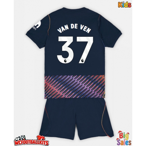 Tottenham Hotspur Micky van de Ven #37 Replica Away Stadium Kit for Kids 2026-27 Short Sleeve (+ pants)